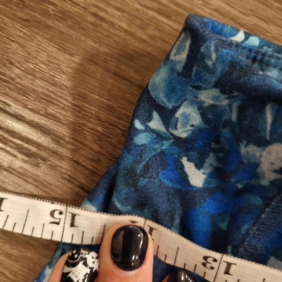 💙 Laundry by Shelli Segal blue leggings blossom - Picture 10 of 13